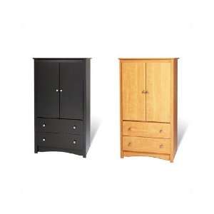  Prepac Maple Sonoma 2 Door Armoire Cabinet