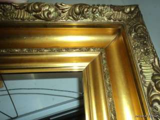 ANTIQUE Victorian Gesso & Gilt Irridescent Picture Frame 9 1/4 x 9 1/2 