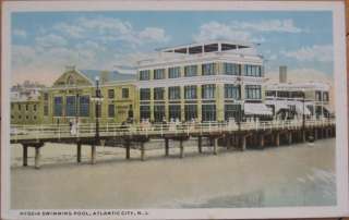 1920 Postcard Hygeia Swimming Pool   Atlantic City, NJ  