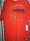 Nike NCAA SYRACUSE UNIVERSITY Basketball T Shirt Go Orangemen NWT sz 