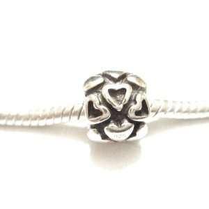  Authentic 925 sterling silver hearts blast charm fits pandora 