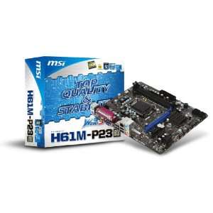  /Intel H61 B3/DDR3/A&GbE/MATX Motherboard H61M P23 (B3) Electronics