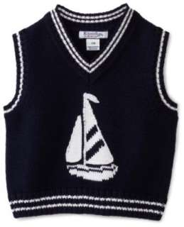  Hartstrings Baby boys Infant Sailboat Sweater Vest 