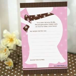    Baby Shower Game Its a Girl Helpful Hints Advice Cards Baby