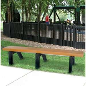   Recycled Plastic Frame Backless Benches Patio, Lawn & Garden