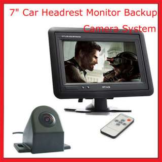   Car RearView Headrest Monitor Parking Reversing Backup Camera System