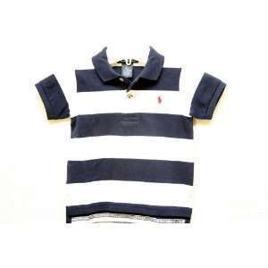 Ralph Lauren Classic Infant Baby Boys Polo Shirt, White/Blue Striped 