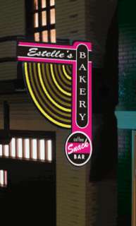 Pawn Bakery Liquor (RH) Animated Neon Light Sign N Scale HO Scale 