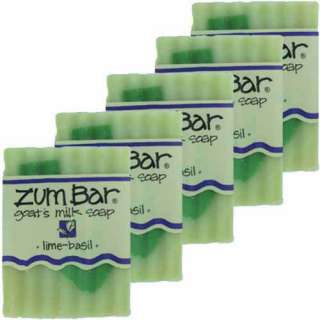 Indigo Wild Lime Basil Zum All Natural Soap   5 Bars  