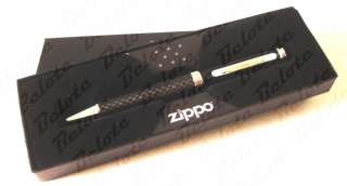 Zippo Carbon Fiber Gloss Black Moshannon Pen 41073 NEW  