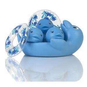 Elegant Baby Blue Dolphin Bath Floatie Toy Set ~ New  