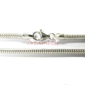   Sterling Silver 3mm Snake Bracelet For European Bead Charm 7 B101w 70