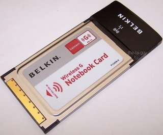 BELKIN Wireless G 802.11g Notebook PCMCIA Card F5D7010  