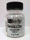 ben nye sparklers glitter silver non metallic polyester cosmetic grade