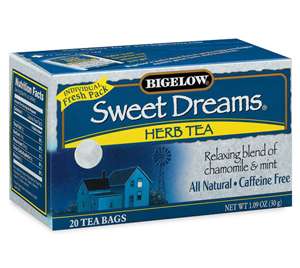 Bigelow SWEET DREAMS Herb Tea 20 Bags NEW   