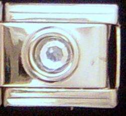 Magnetic Birthstone 9mm Italian Charm April Diamond 1200 Gauss per 