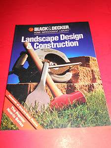 Black & Decker Landscape Design & Construction Book Home Library How 