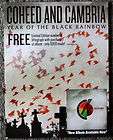coheed cambria display stand up poster black rainbow 