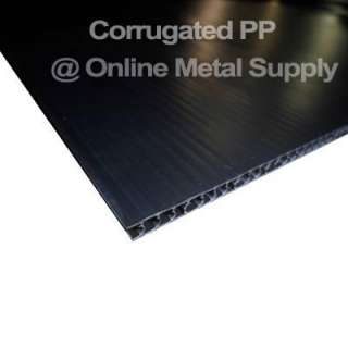 Corrugated Plastic Sheet Board 5mm x 18 x 24   Black (10 pack 