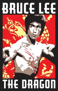 Blacklight Poster Bruce Lee The Dragon  
