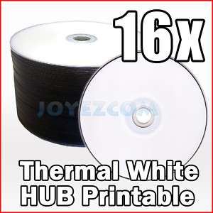 500 White Thermal Printable Blank DVD R DVD 16X Disc  