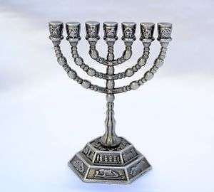 Small Menorah Jewish Branch Symbol israel h 2.8 holy land  