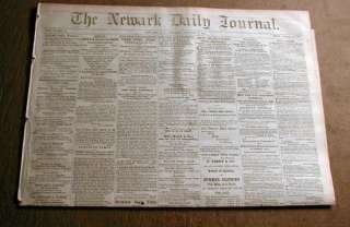 1863 Civil War newspaper BATTLE of MURFREESBORO Tennessee UNIONGeneral 