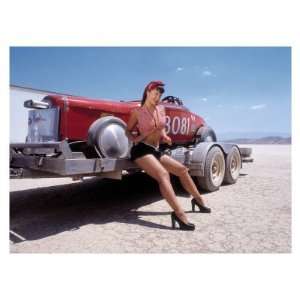  Pin Up Girl Salt Flat High Boy Giclee Poster Print by 