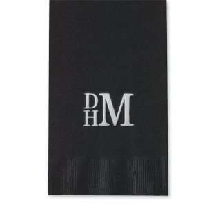  Stacked Monogram Guest Towel