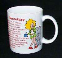 Ganz Secretary Assistant Ceramic Novelty Coffee Mug Cup  