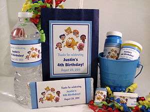 Bubble Guppies Boy Birthday Party PDF CD w/ Favor Tags Popcorn Labels 