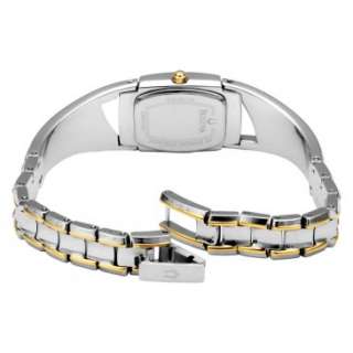 Bulova Womens 98L128 Crystal Accented Bangle Mother of Pearl Dial 