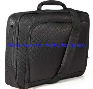   17.3 wide screen black business briefcase bag portfolio bag #6T  