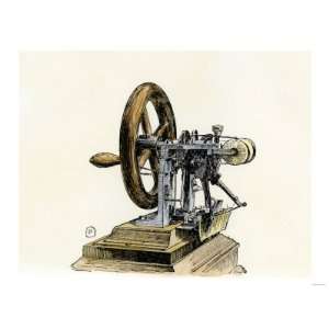 Elias Howes Sewing Machine, 1846 Premium Poster Print, 24x18  