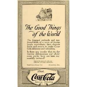  1917 Ad Coca Cola Soda Pop Fountain Drink Orchard Field 