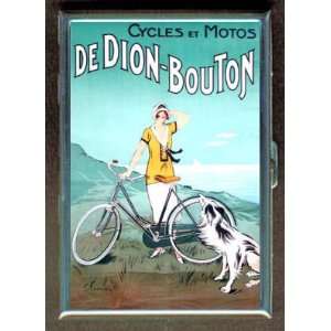   BICYCLE POSTER ID CREDIT CARD WALLET CIGARETTE CASE COMPACT MIRROR