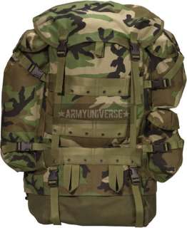 Woodland Camouflage Military CFP 90 Combat Backpack 613902223707 