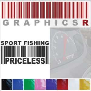   Barcode UPC Priceless Sport Fishing Rod Reel Line hook A759   Black