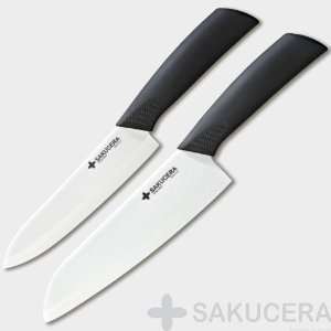  6 + 7 Inch Sakucera Ceramic Knife Chefs Cutlery Set 