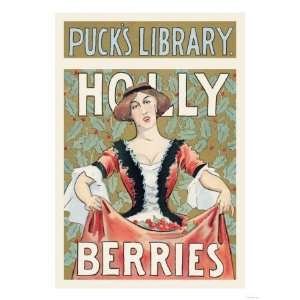    Holly Berries Botanical Giclee Poster Print, 18x24