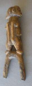 Baule Ivory Coast carved old used double sling shot  
