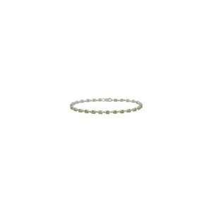   ZALES Oval Peridot Line Bracelet in Sterling Silver peridot Jewelry