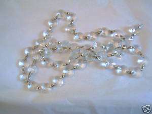 Crystal Chain Bead 12 Chandelier CHROME 192 Prisms  