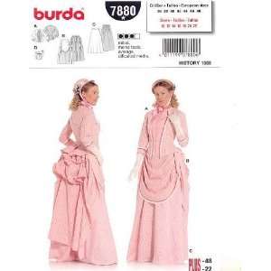 Burda Sewing Pattern 7880 Sizes 10 22 19th Century Costume