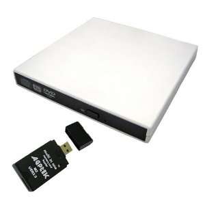  USB2.0 Slim Black DVD / CD Burner External Enclosure Caddy 