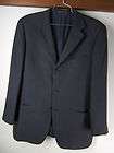   Zegna blazer sport coat jacket 3 btn wool Switzerland check navy 48L