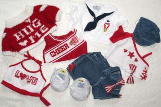   BeaR CLoTHeS OuTFiT BABW LoT #78 OLyMPIC CHeeR SHiRT JeAN SHoRT SHoES