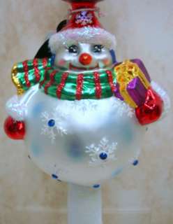 RADKO Chubby Cheer Finial TREE TOPPER Snowman 1015055  