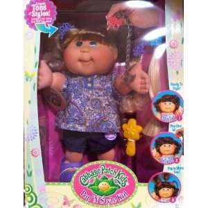 Pop N Style Cabbage Patch Kids Doll   Blonde Hair & Green 