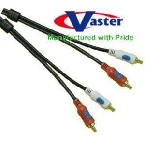  3 Pcs / Pack, Dual RCA Speaker Coaxial Audio Cable (Male 